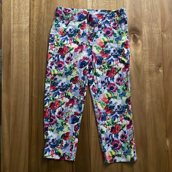 Janie and Jack Anemone Floral Pants, size 5 - Picture 1 of 4